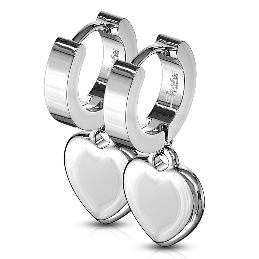Boucle d'Oreille Cœur Pendentif Cliqueur - Image 9