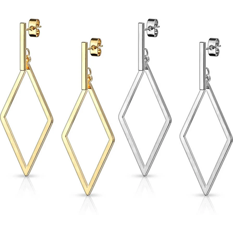 Bouton d'Oreille Pendentif Carré - Image 3