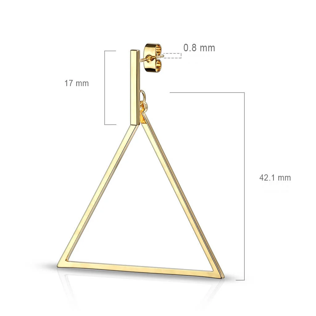 Bouton d'Oreille Pendentif Triangle - Image 2