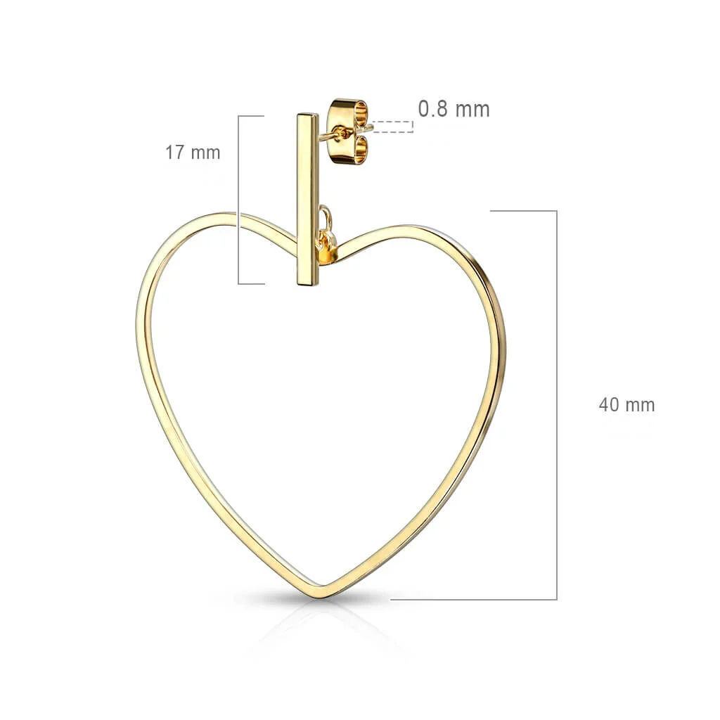 Bouton d'Oreille Pendentif Coeur - Image 2