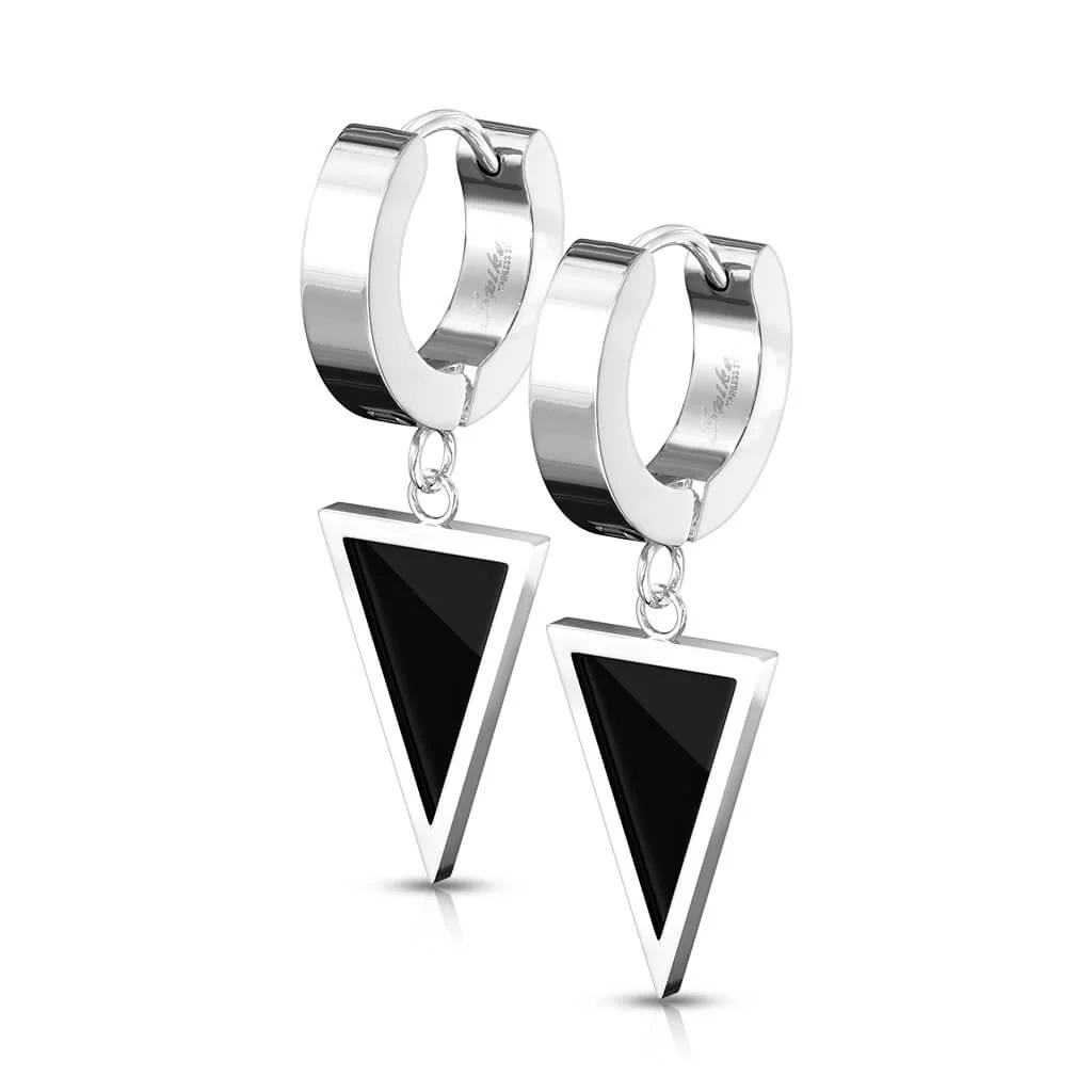 Boucle d'Oreille Pendentif Triangle Cliqueur - Image 7