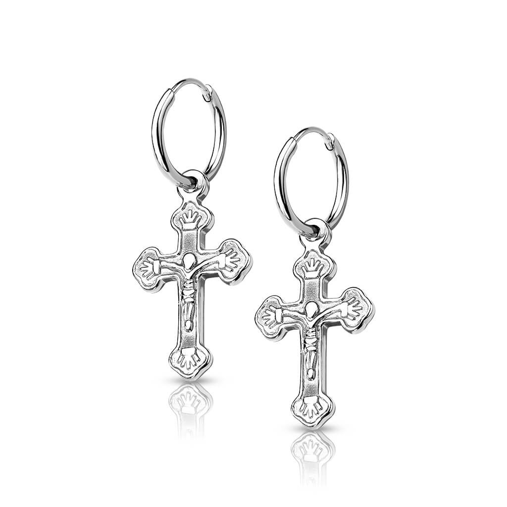 Bouton d'Oreille Pendentif Croix - Image 6