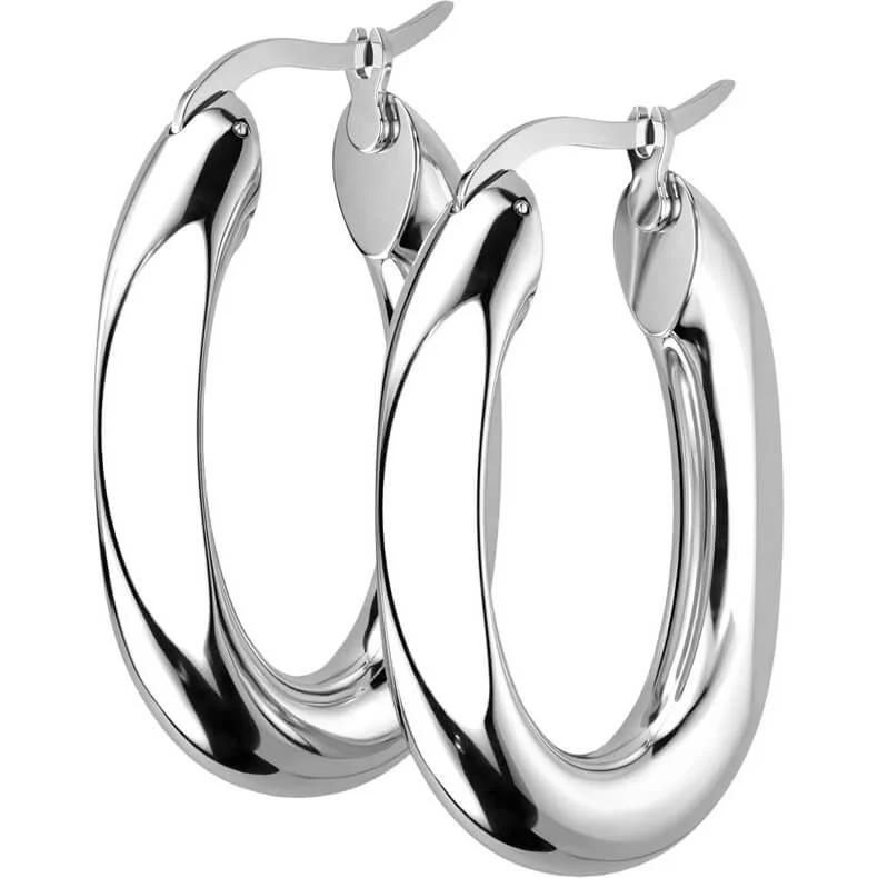 Boucle d'Oreille 316L Créoles Ovales 1 Paire