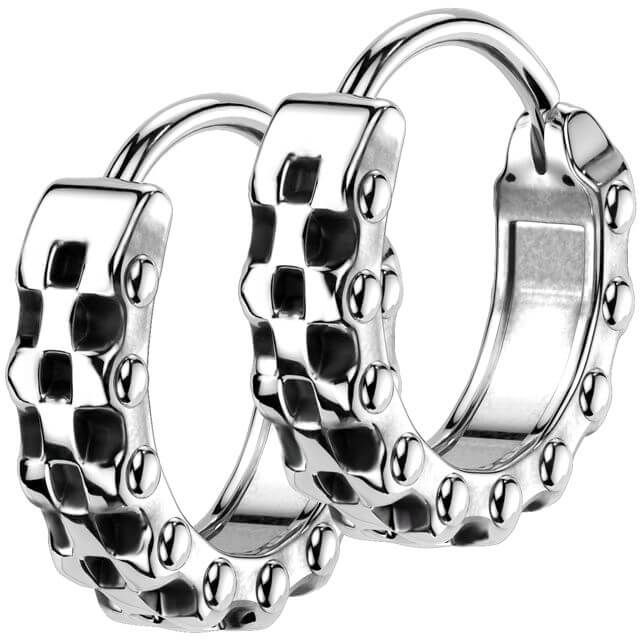 Boucle d'Oreille chaîne de vélo - Image 3
