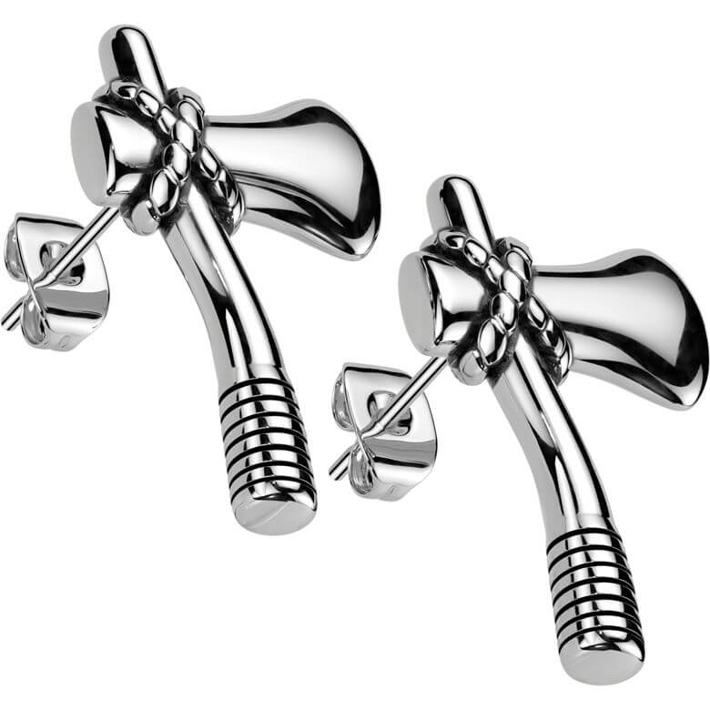 Boucle d'Oreille hache - Image 4