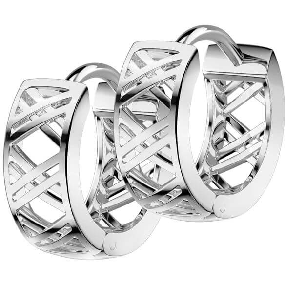 Boucle d'Oreille X boucles d'oreilles larges - Image 3