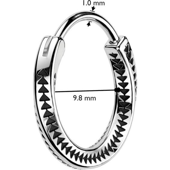 Boucle d'Oreille double torsion et stries - Image 2