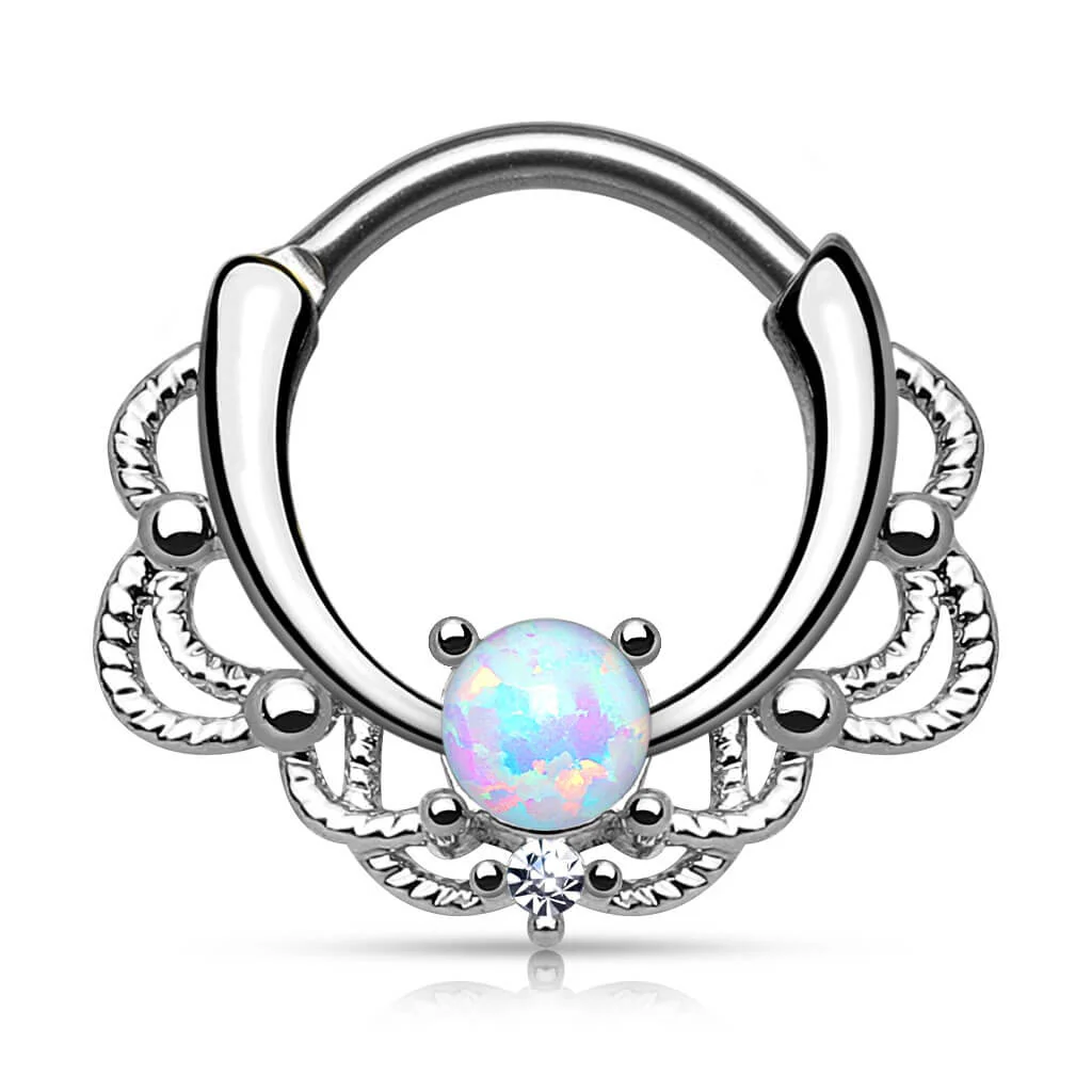 Septum Clicker Opale Argent Cliqueur - Image 3