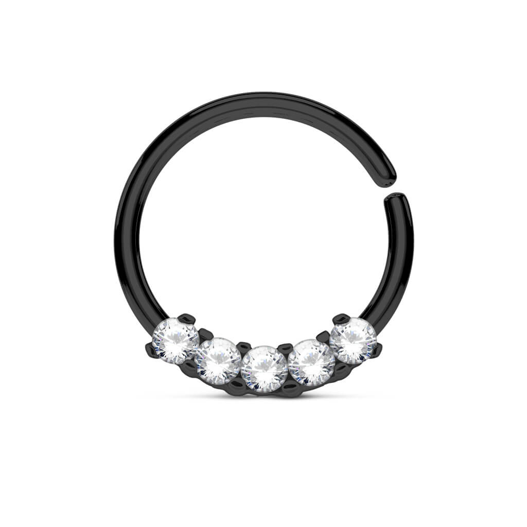 Anneau 5 Zircones Pliable - Image 6