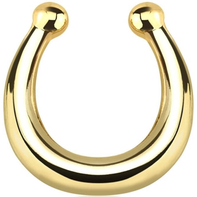 Faux Piercing au nez Septum Pliable