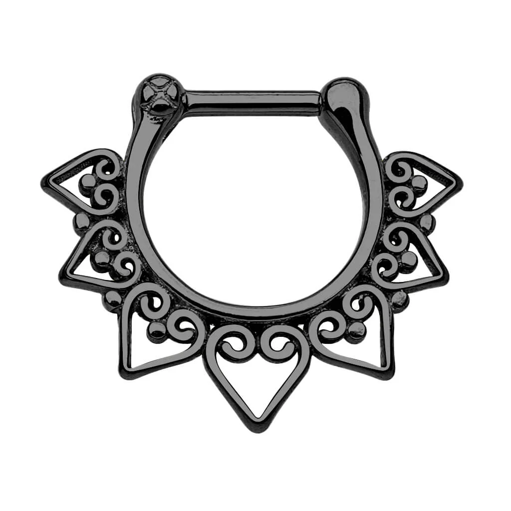 Septum Clicker Coeur Tribal Cliqueur - Image 3