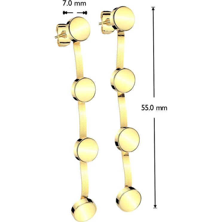 Bouton d'Oreille pendentifs avec anneaux plats - Image 2