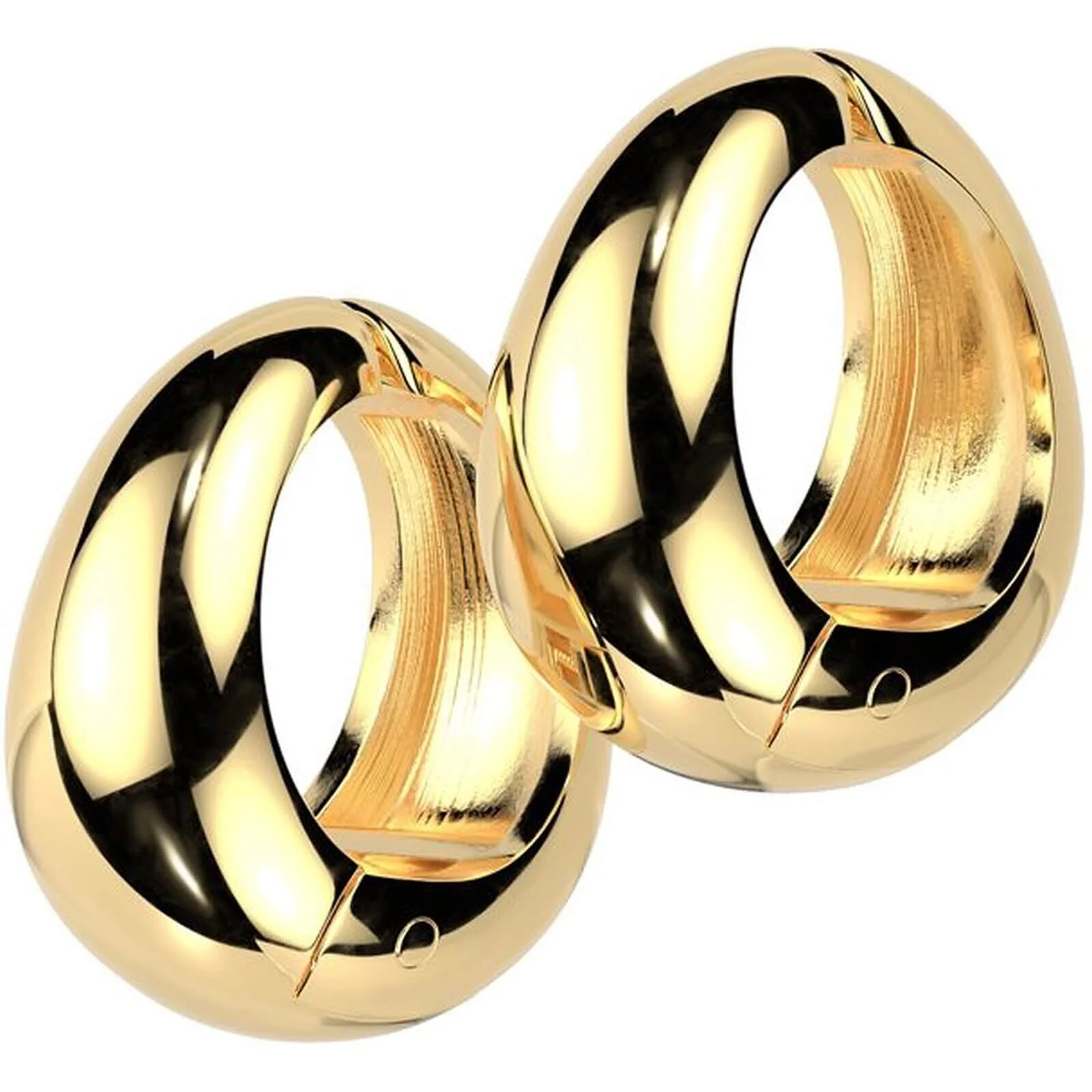 Manchette d'oreille clip large ovale non perforant