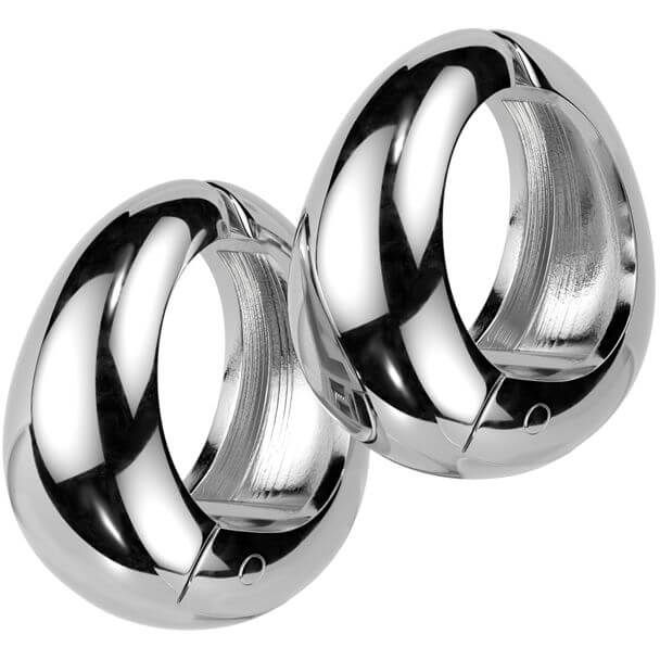 Manchette d'oreille clip large ovale non perforant - Image 3
