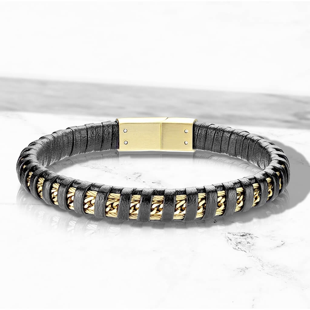 Bracelet Noir Or Aimant - Image 4