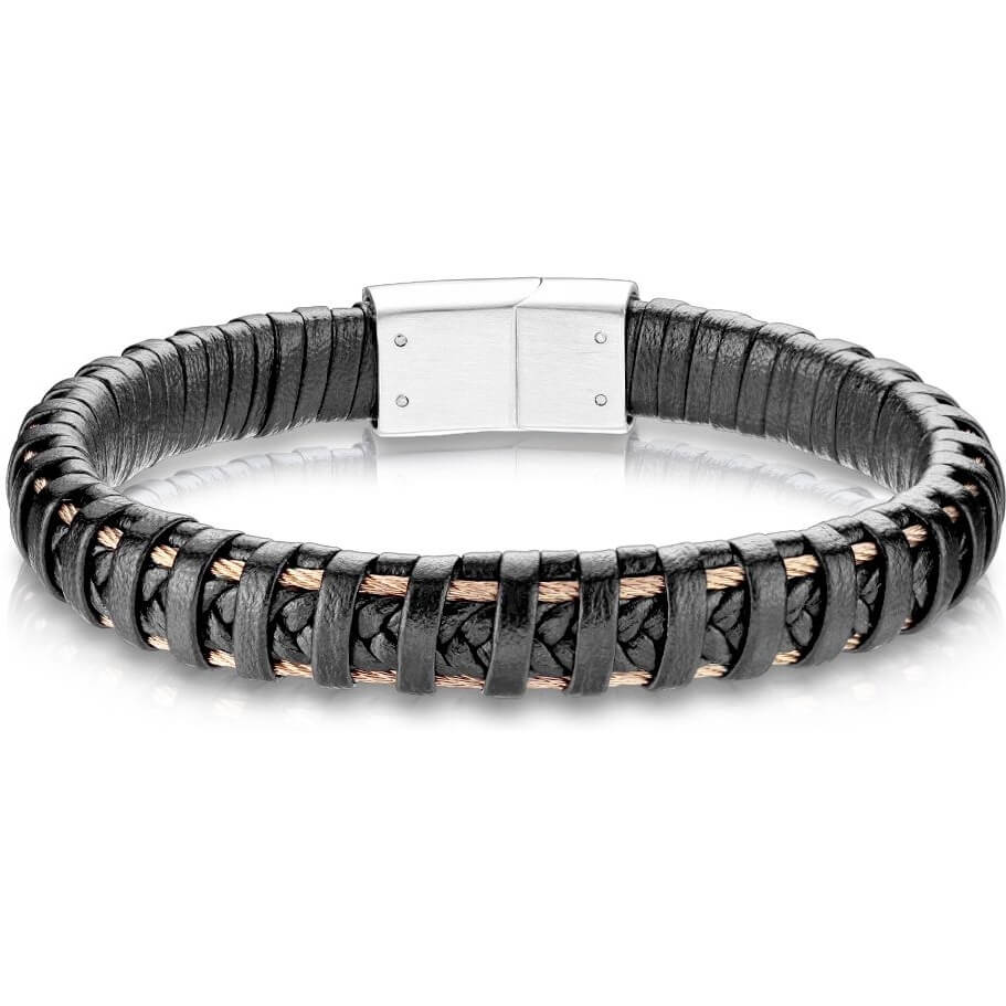 Bracelet Noir Or Rose Aimant
