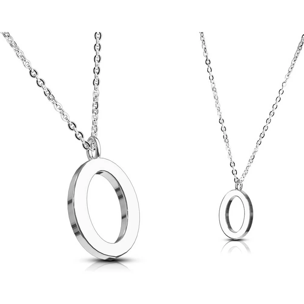 Collier 316L Pendentif avec Chaîne Initiale Alphabet - Image 16