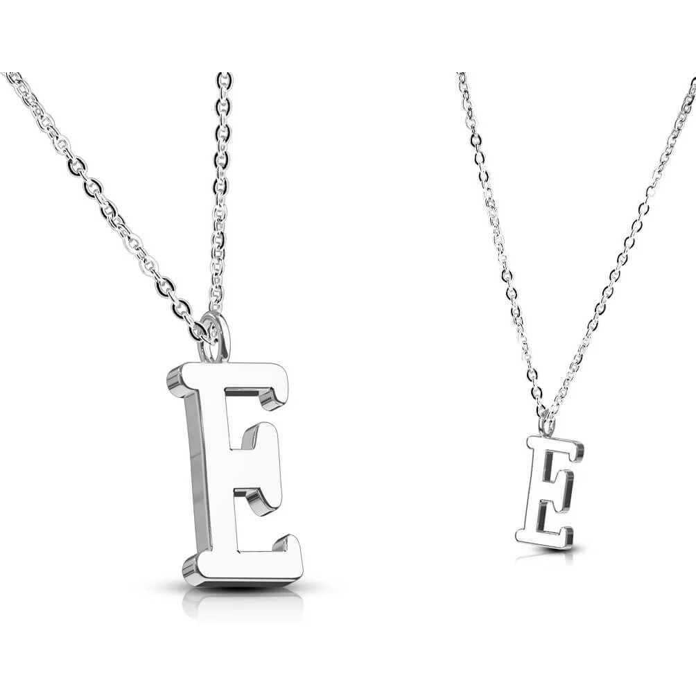 Collier 316L Pendentif avec Chaîne Initiale Alphabet - Image 6