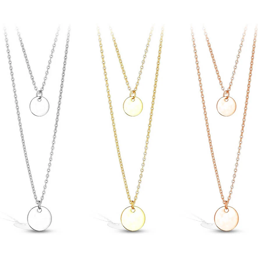 Collier Pendentif Rond Plat - Image 3