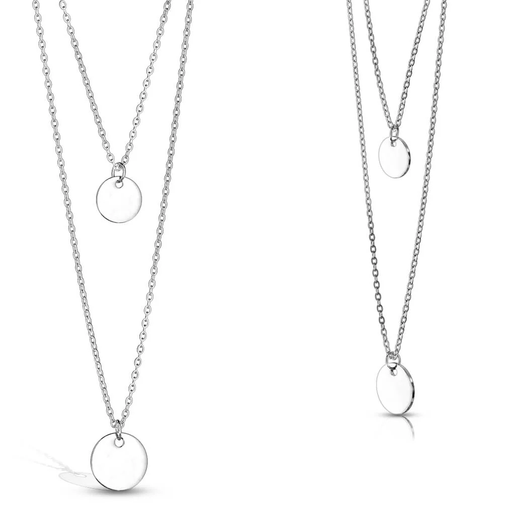 Collier Pendentif Rond Plat - Image 6