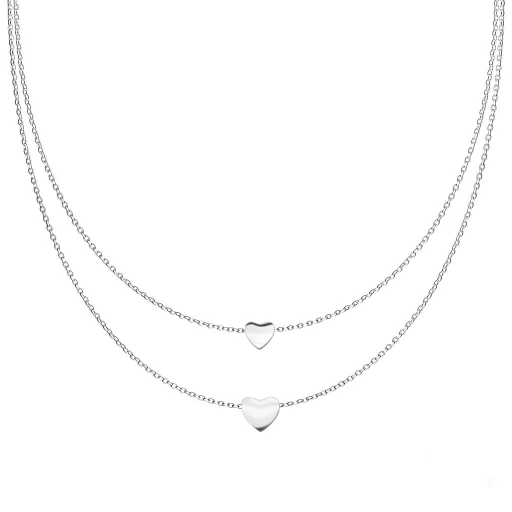 Collier Double Cœur Superposé - Image 5