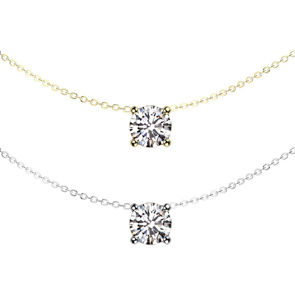 Collier chaîne zircone serti - Image 3