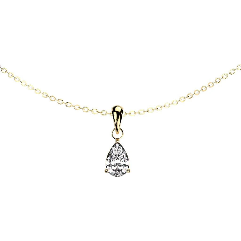 Collier chaîne zircon pendante - Image 4