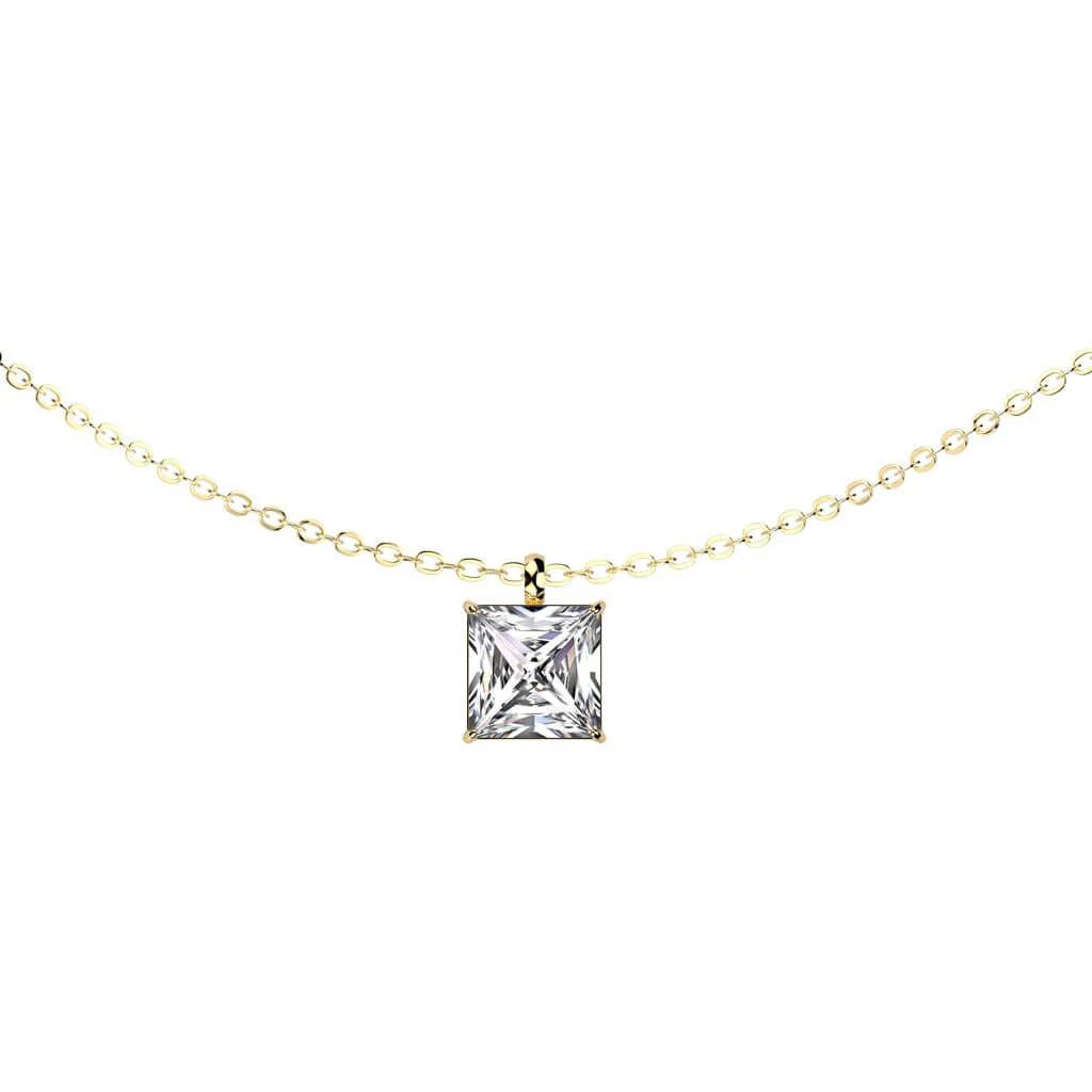 Collier Chaîne en zircone carrée, serti clos - Image 4