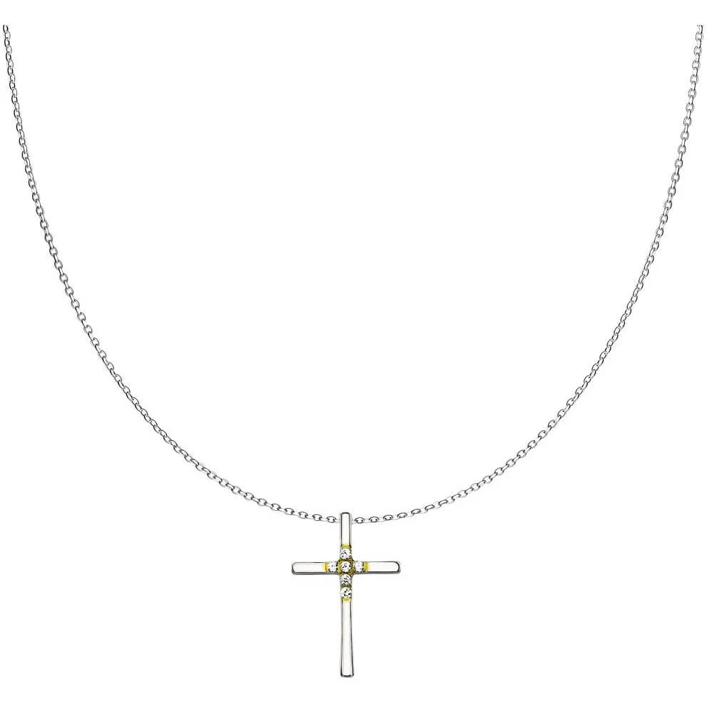 Collier Croix Zircone