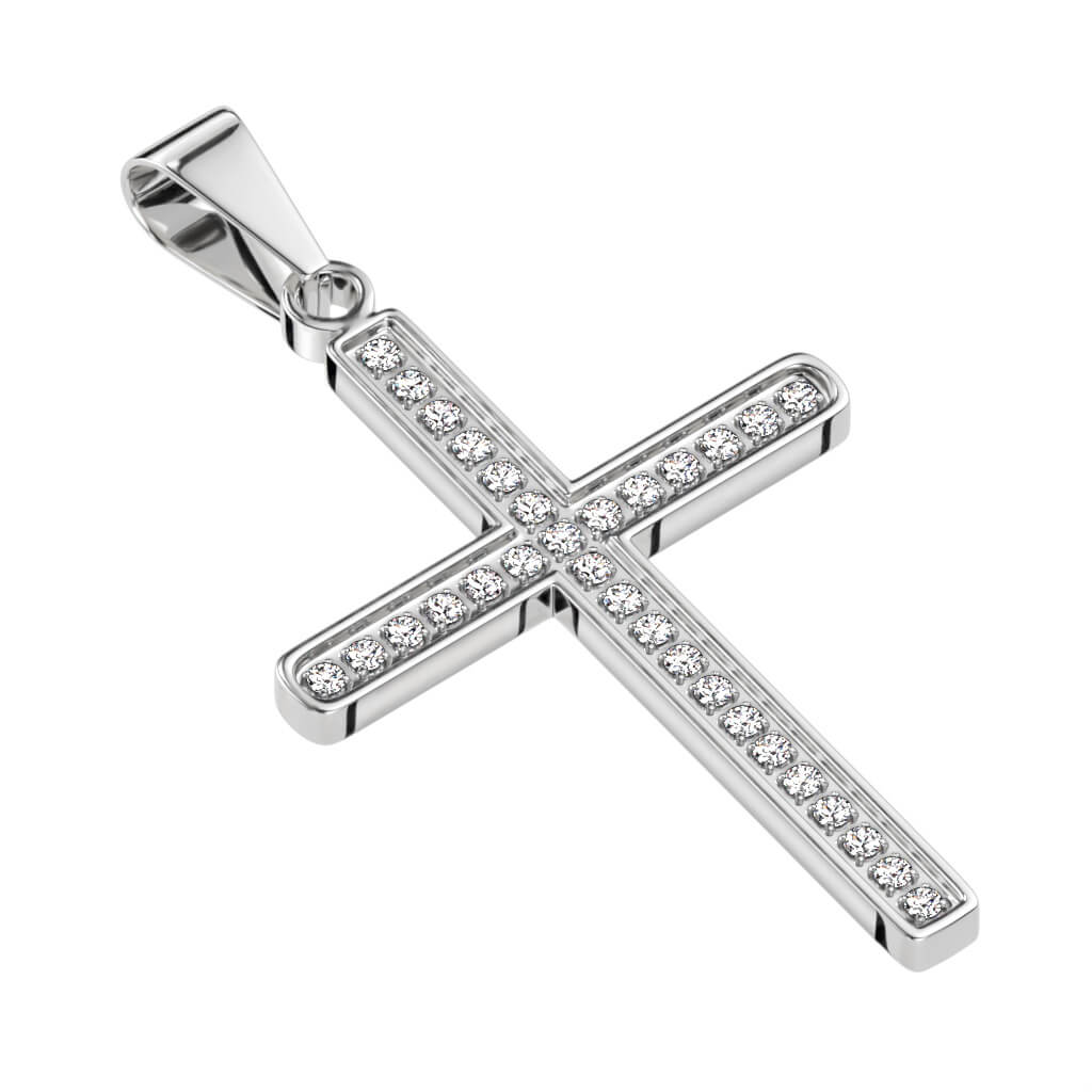 Collier Croix Zircone - Image 5