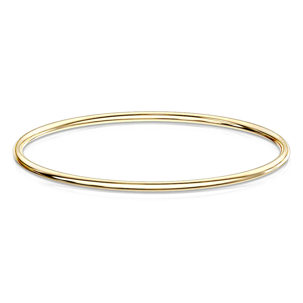 Bracelet 316L Bracelet jonc Fil épais uni - Image 3