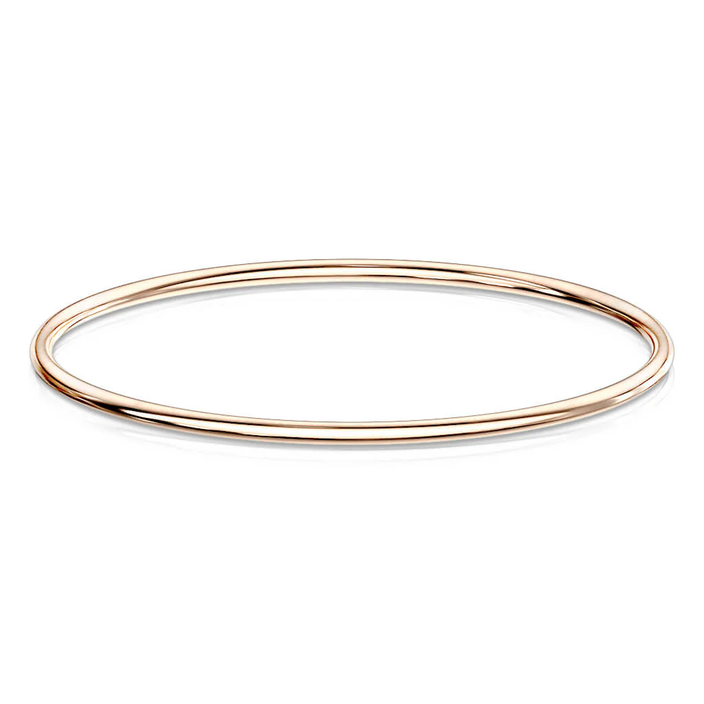 Bracelet 316L Bracelet jonc Fil épais uni - Image 4