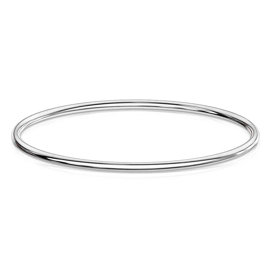 Bracelet 316L Bracelet jonc Fil épais uni - Image 5