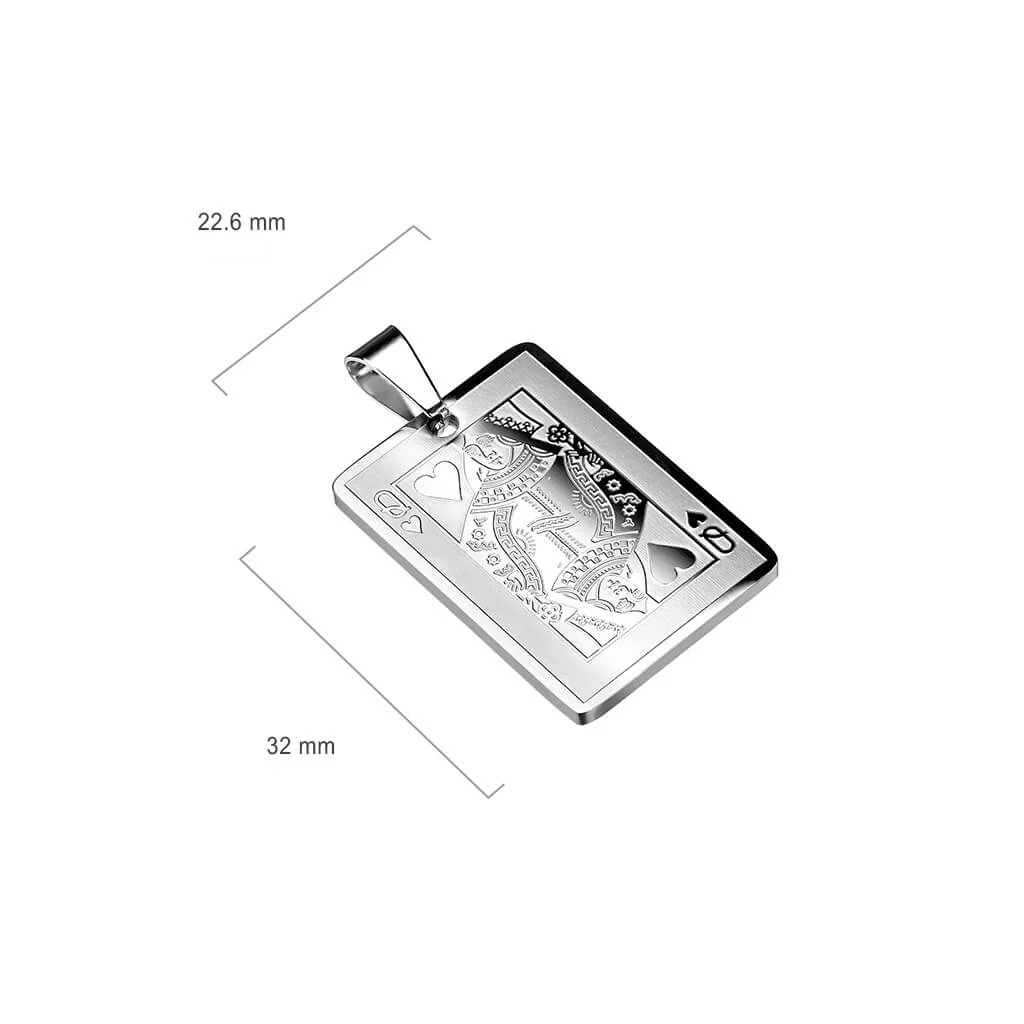 Collier Dame de Cœur Argent - Image 2