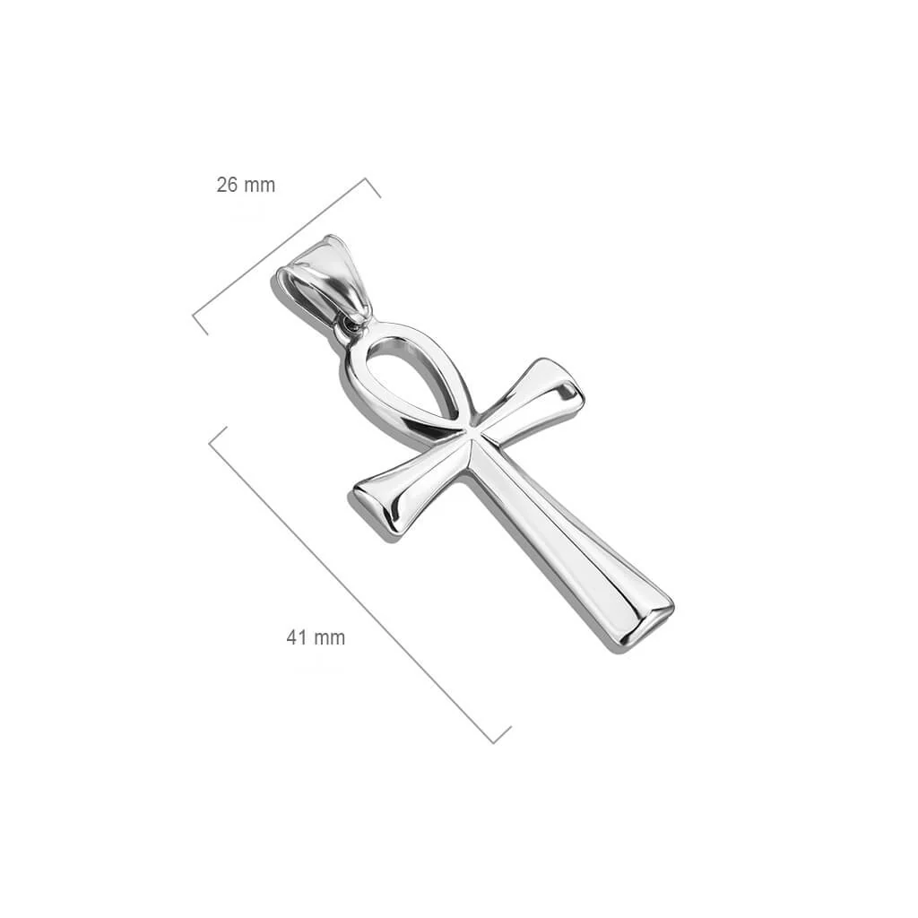 Collier 316L Pendentif Croix Ankh - Image 2
