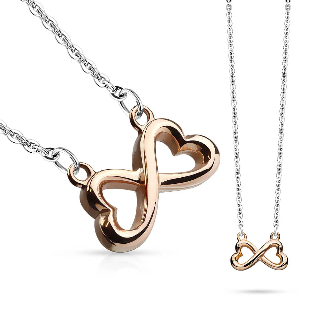 Collier Double Cœur Infini - Image 2
