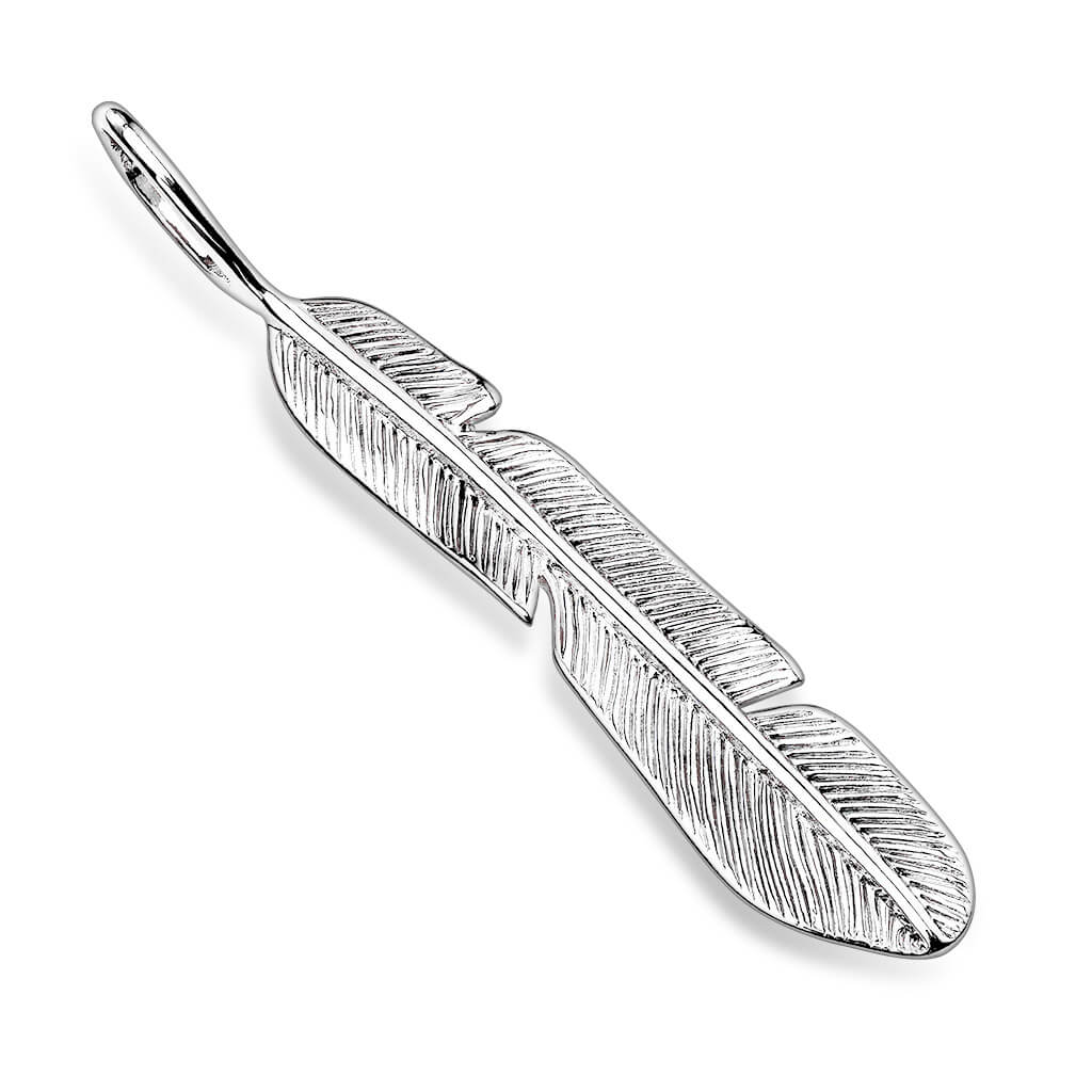 Collier 316L Pendentifs Plume Tribale - Image 4