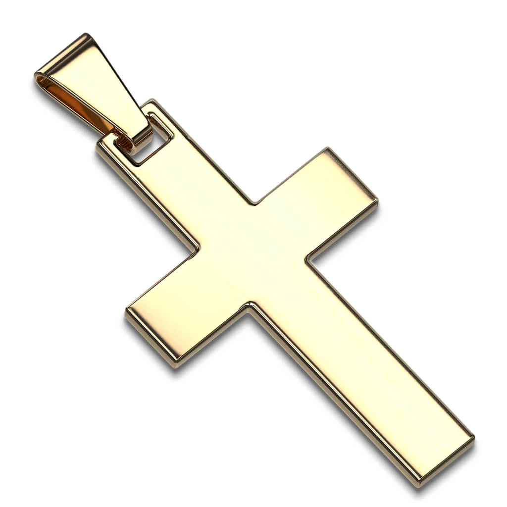 Collier 316L Pendentif Croix Simple - Image 4