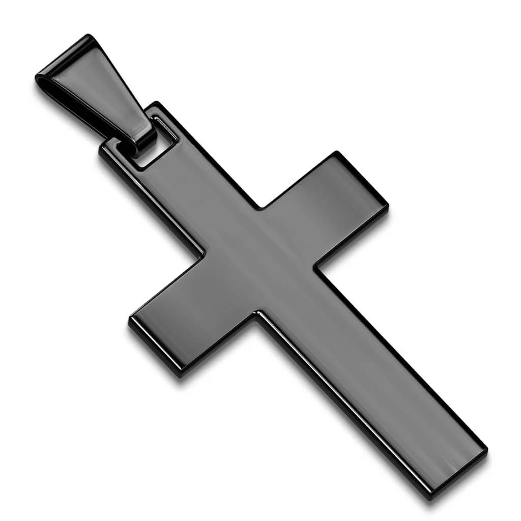Collier 316L Pendentif Croix Simple - Image 5