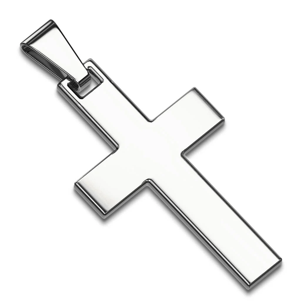 Collier 316L Pendentif Croix Simple - Image 7