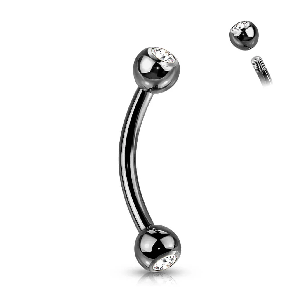 Titane Sourcil Bille Zircone - Image 4