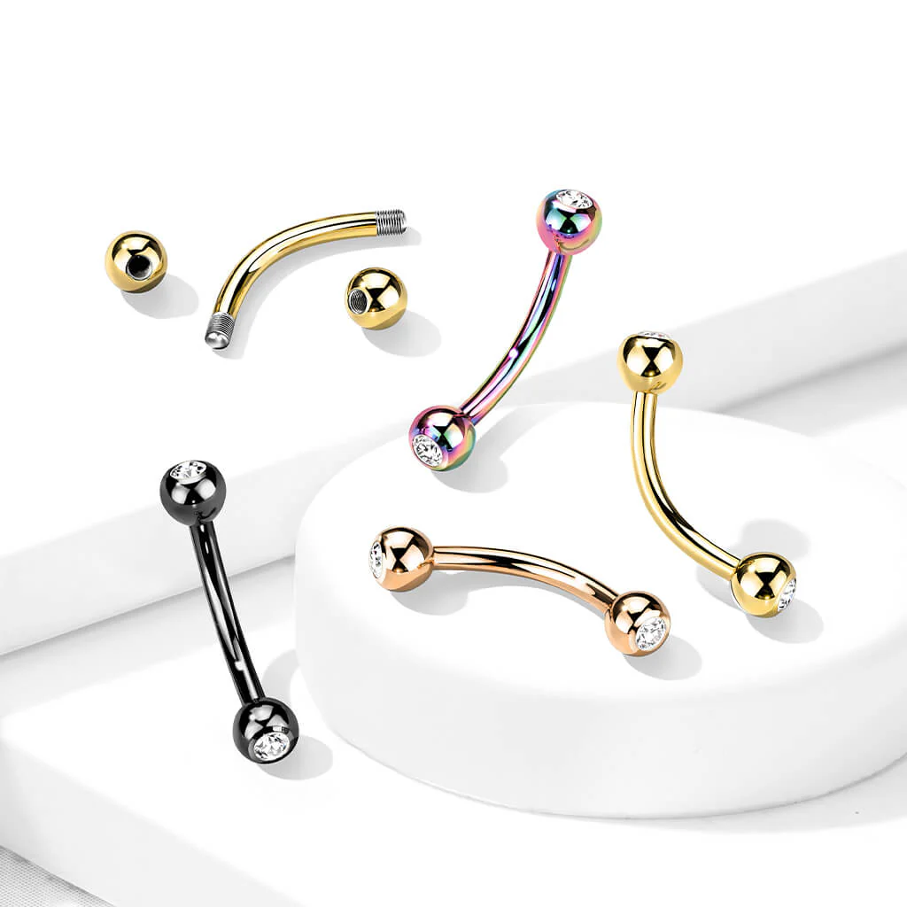 Titane Sourcil Bille Zircone - Image 8
