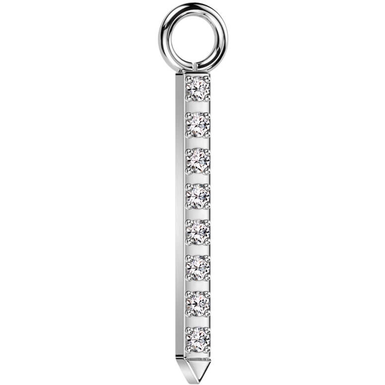 Titane Veste Pendentif Zircone - Image 6