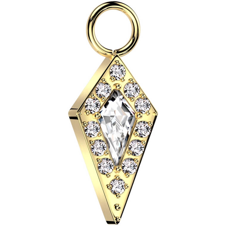 Titane Veste Pendentif Zircone - Image 3