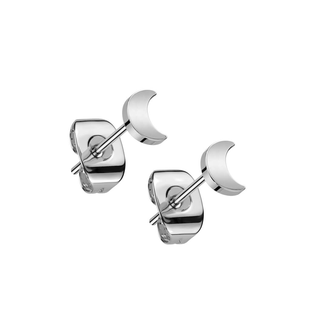 Titane Bouton d'Oreille Lune Plate - Image 4