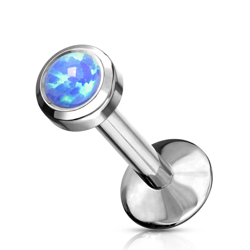 Titane Labret Opale Ronde Filetage Interne - Image 6