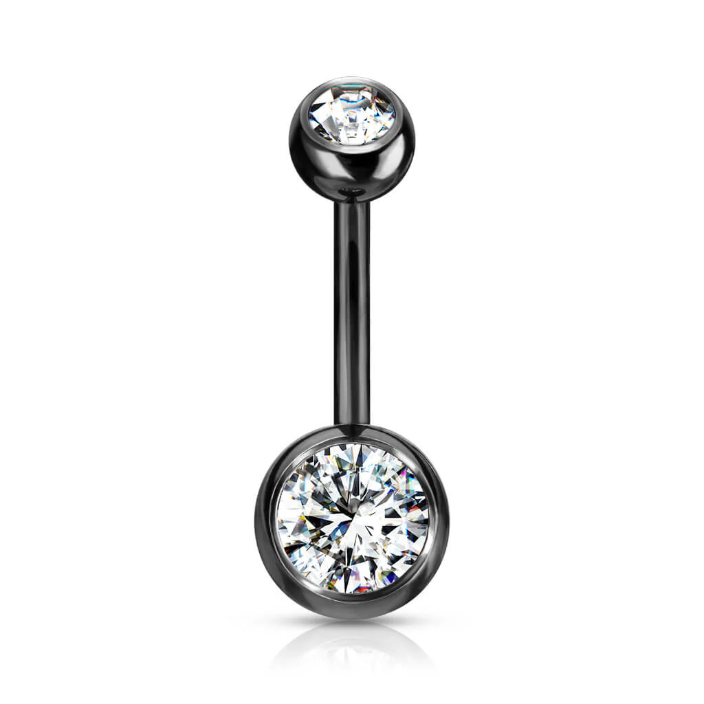 Titane Piercing Nombril Zircone Ronde - Image 15
