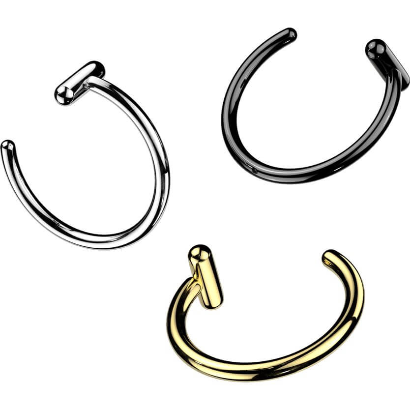 Titane Anneau de Nez Bouchon de barre - Image 3