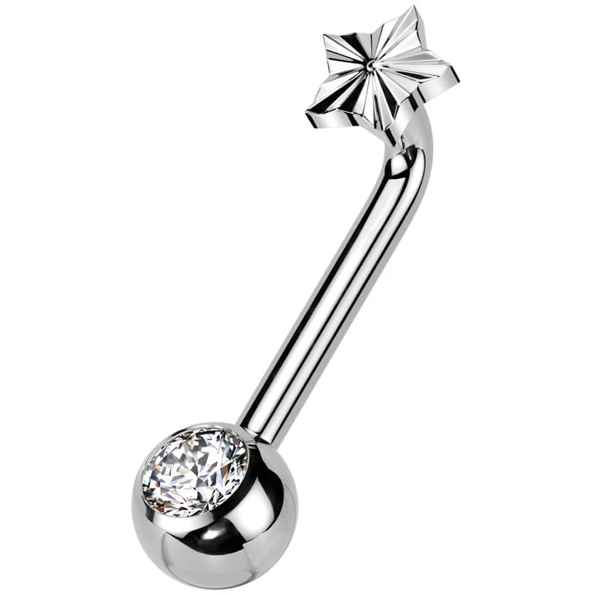 Titane Christina Piercing Star  Filetage Interne - Image 3
