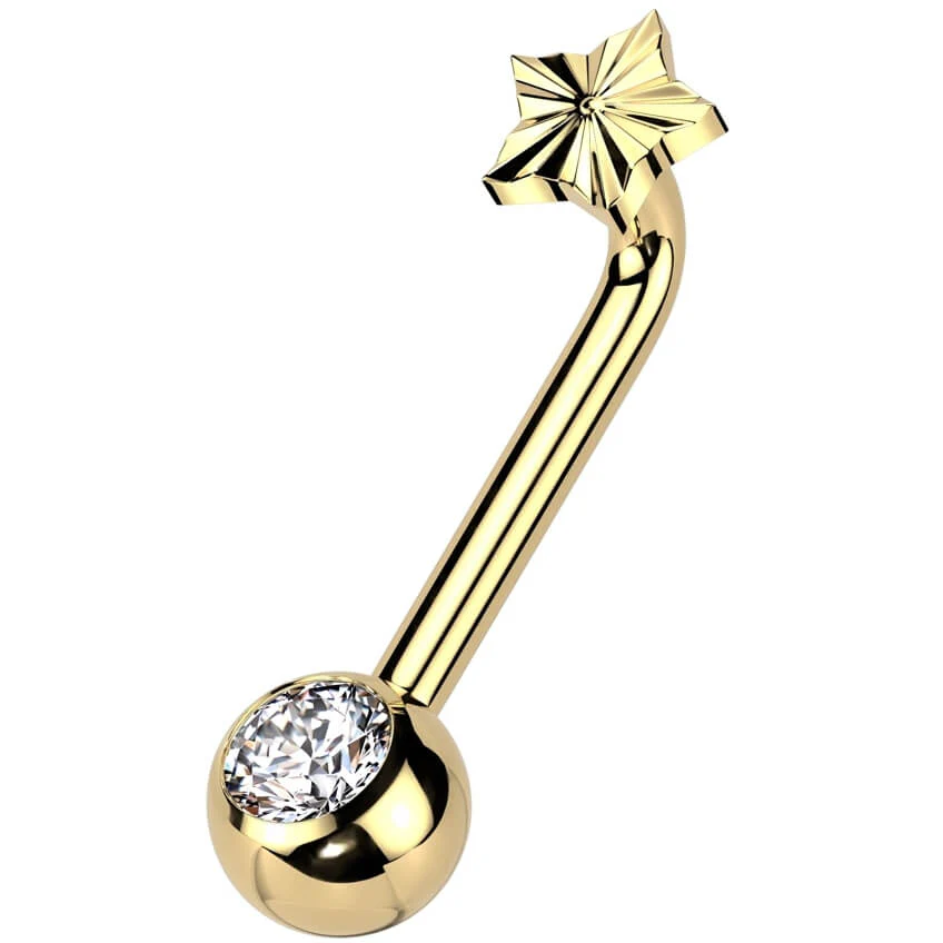Titane Christina Piercing Star  Filetage Interne - Image 4